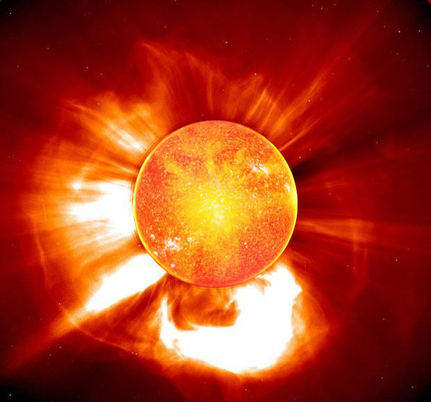 超級太陽風暴嚴重影響地球